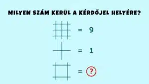 Hétvégi logikai kvíz: Milyen szám kerül a kérdőjel helyére?
